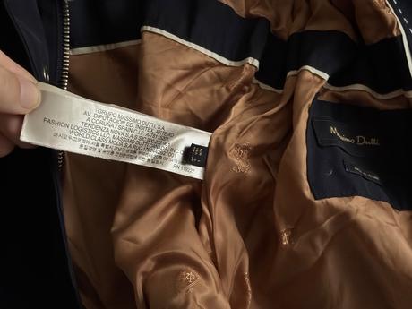 Massimo dutti old money style jacket bunda tmavomo, l
