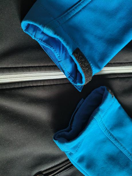 Modro čierna softshellová bunda 128 c&a, c&a,128