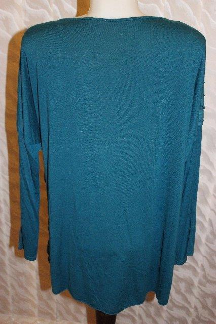 Zaujímavý strečový top pre moletky, 46