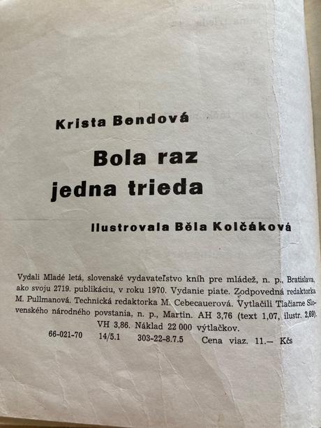 Bola raz jedna trieda krista bendová (1970), 