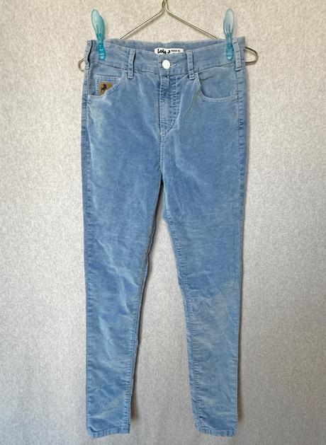 Zamatové skinny nohavice, xs