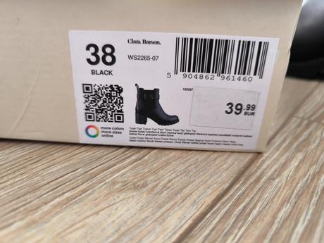 Dámske členkové čižmy, clara barson,38