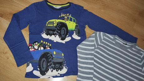 Hrubšie tričká do školy 122-128, h&m,122