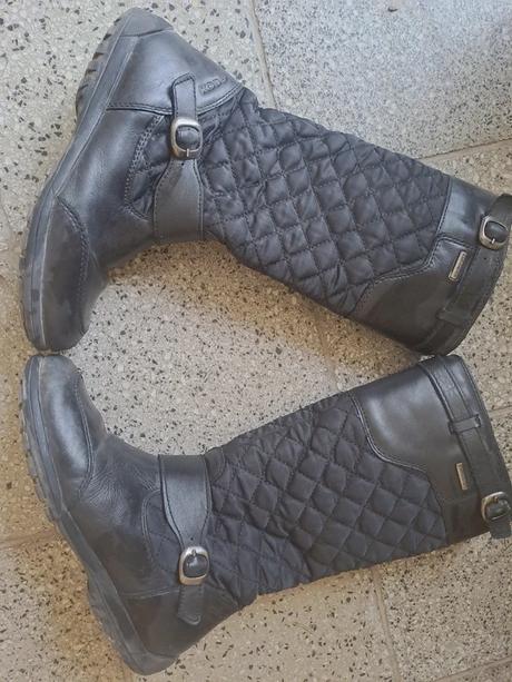 Perfektne kožené čierne čižmy číslo, geox,32