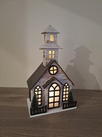 Domček kostol vianočný,