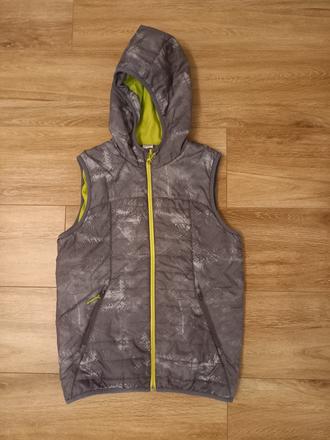 Zateplená vesta s kapucou, decathlon,152