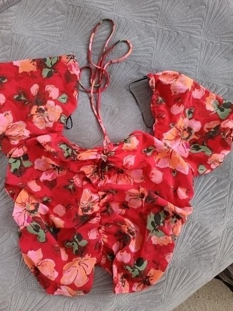 Nádherná kvetinková blúzka, h&m,xl