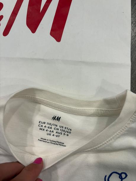 H&m tričko s filtrami na 4-6 rokov, h&m,110