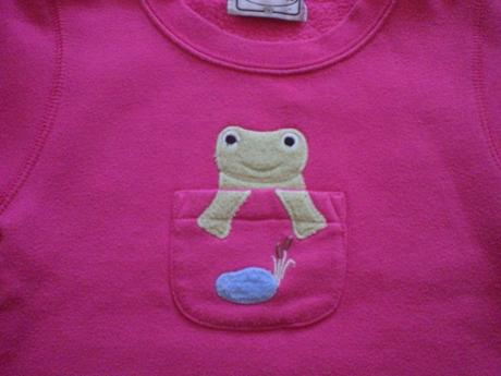 Ružovo-šedá mikinka so žabkou 86 super stav, wolf,86