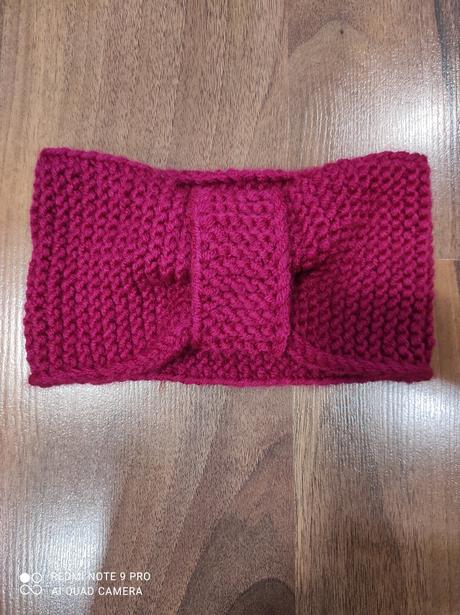 Dámska pletená čelenka, m