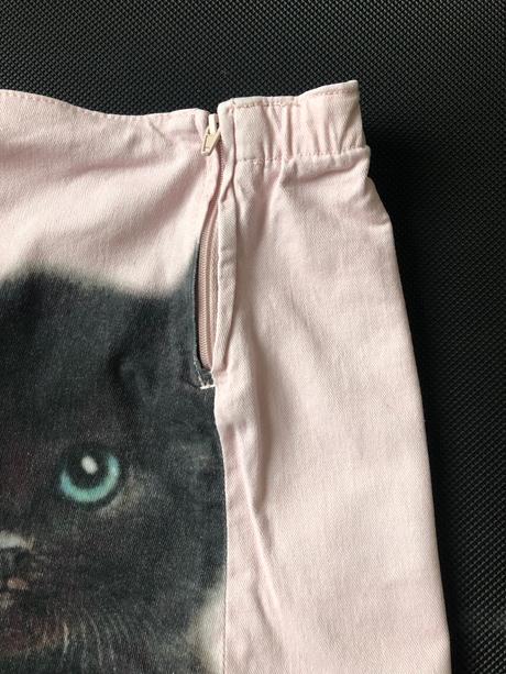 Riflova sukna s macickami, h&m,110