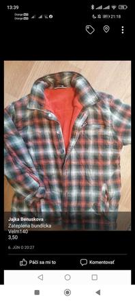 Zateplená bunda, 140