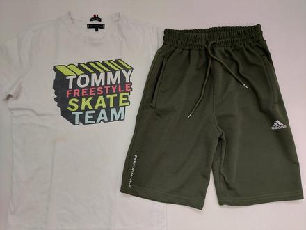 Kraťasy adidas a tričko tommy hilfiger, adidas,176