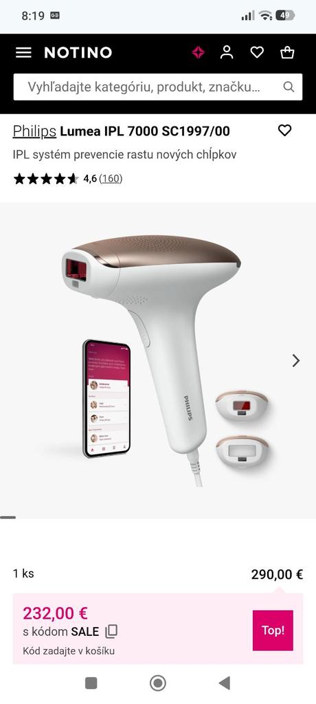 Epilator philips lumea advanced,