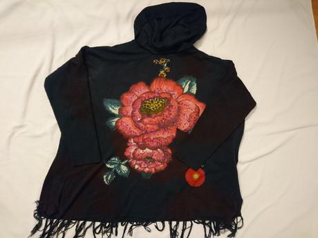 Pulover / pončo, desigual,xl