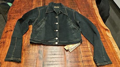 Riflová retro bunda, s