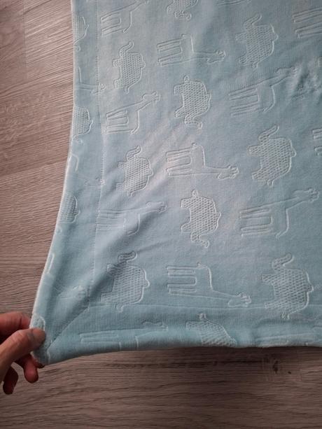 Tyrkysová semišová deka 75x75, 