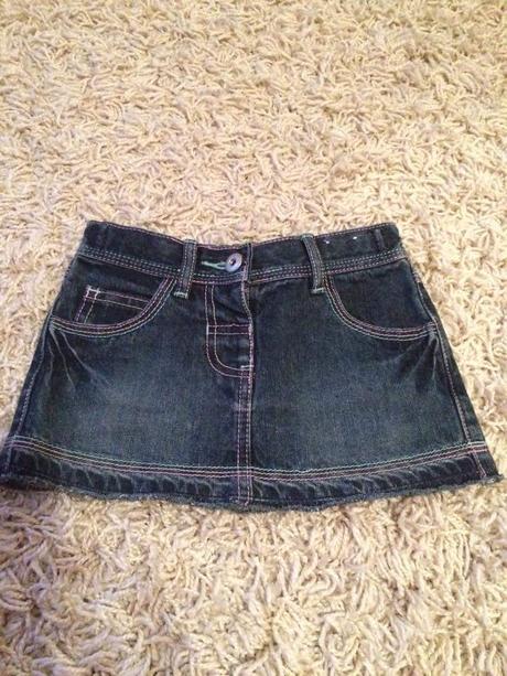 Riflová suknička nenosená, adams,104