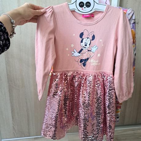 Šaty minnie ružové, disney,116