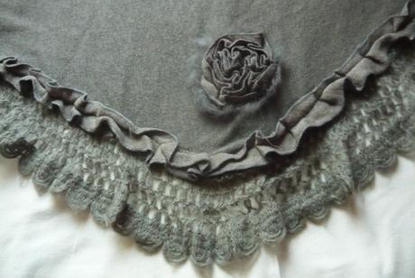 Dámska veľká sivá šatka, xl