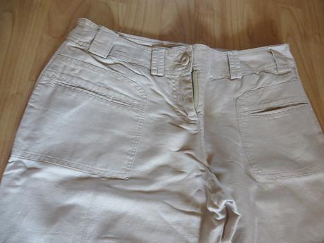 Krémové ľanové nohavice - promod - veľ. 40, promod,40
