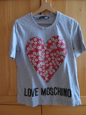 Love moschino original damske tricko m/l, moschino,m