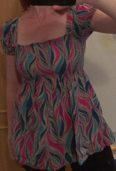 Farebna bluzka, h&m,36