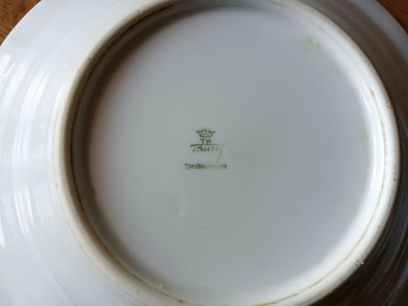 3x retro hlboký tanier, 