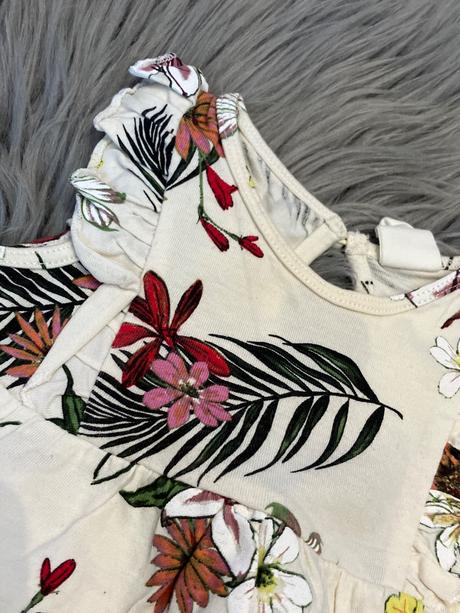 Dievčenské šaty vzorované h&m (74), h&m,74