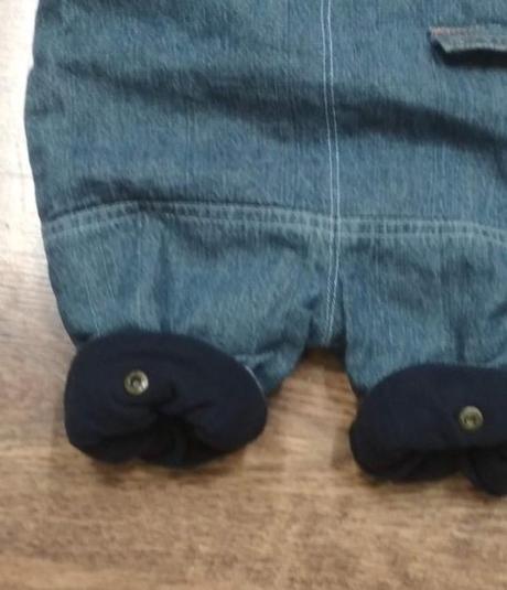 Riflovy teply overal s kožušinkou little pilot, 56