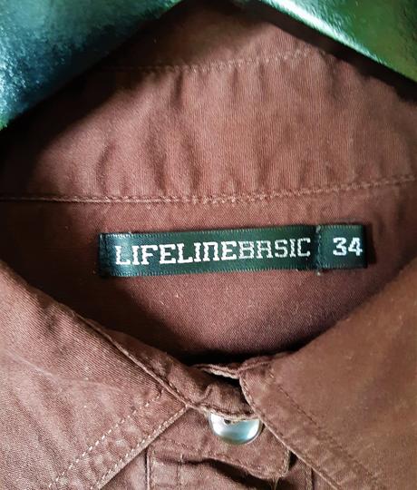 Dámska tmavohnedá košeľa lifeline č.34, xs
