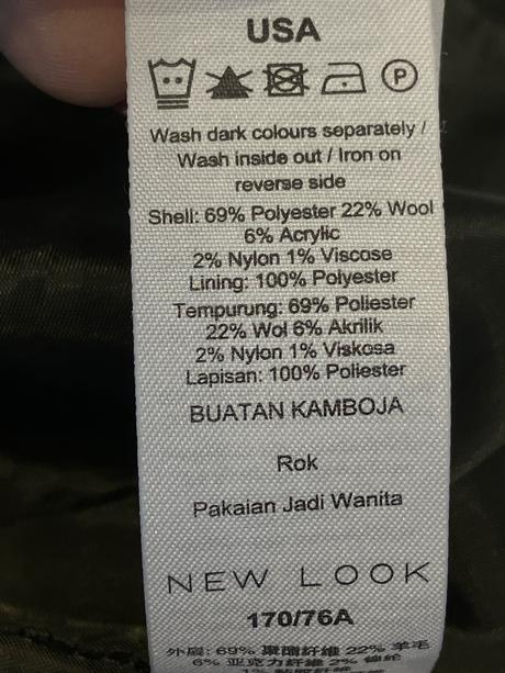 Dámska sukňa so zipsom zimná tmavozelená (40), new look,l