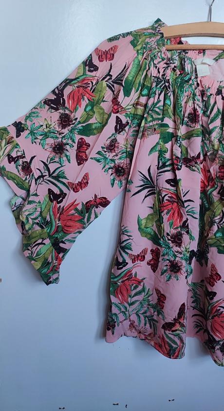 Bluzka s volánmi, h&m,s