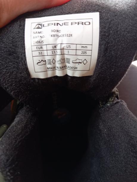 Vysoké teplé topánky 32, alpine pro,32