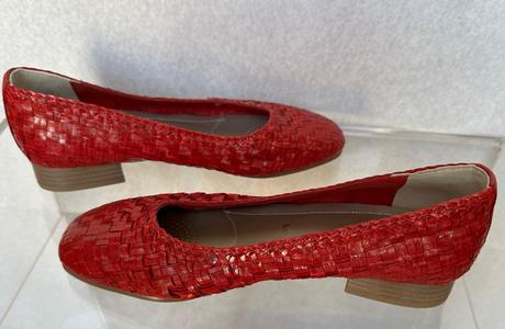 Kožené balerínky, ara,37