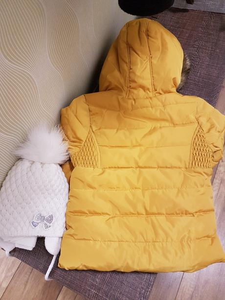 Zimna bunda 12-18mes +čiapka a šál, f&f,86