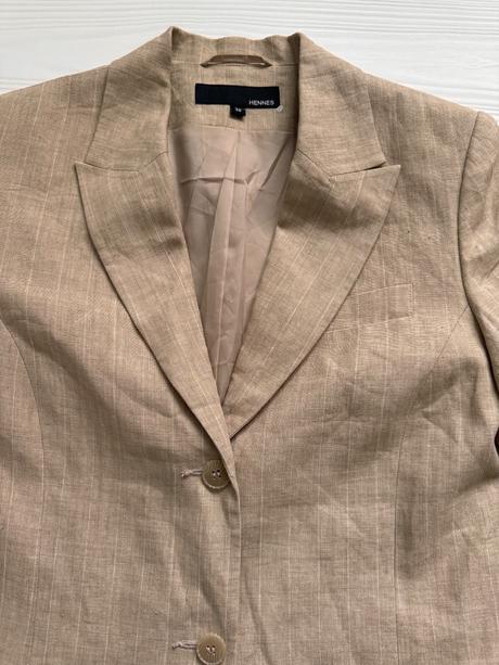 Hennes - ľanové sako, s