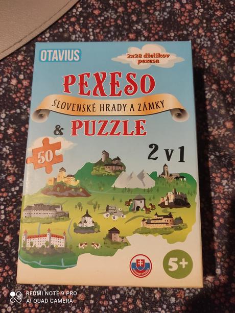 Pexeso a puzzle slovenské hrady a zámky, 
