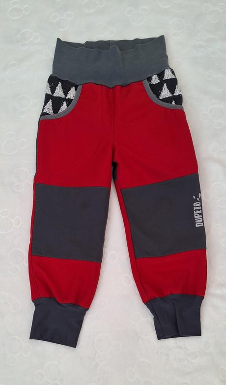 Dupeto softshellové nohavice veľkosť 92/98, 98