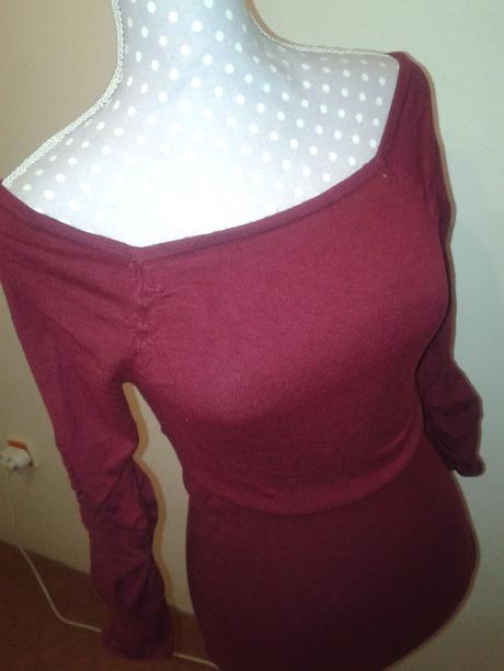 Červenohnedý svetrík lifeline veľ. xs/s, xs