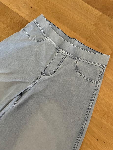 Riflove široké nohavice, h&m,158