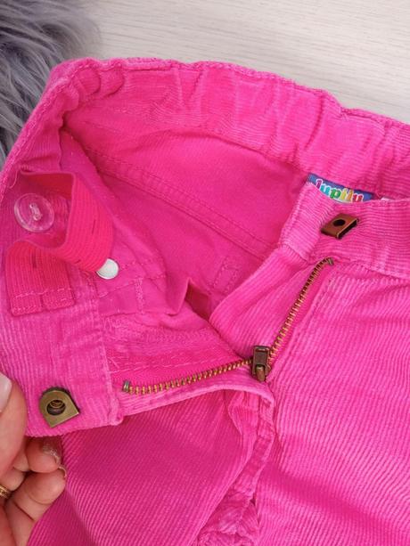 Dievčenské tenké menčestrové nohavice (104), lupilu,104