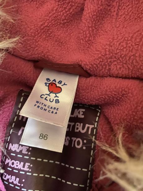 Darujem - teplá zimná gunda s kapuckou v. 86, baby club,86