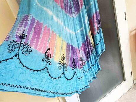 Ľahké letné batikované maxi šaty xl/xxl, xxl