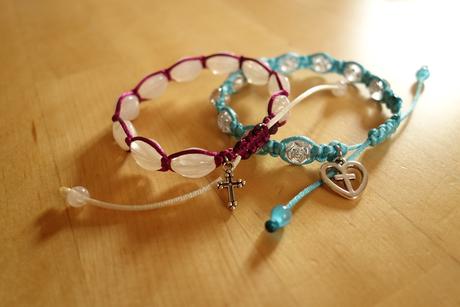 Ruženec desiatok - náramok, 