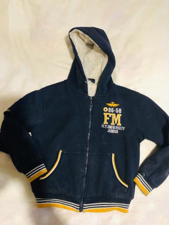 Chlapčenská zateplená mikina, 122