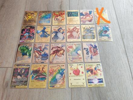 Kovové pokémon karty, 