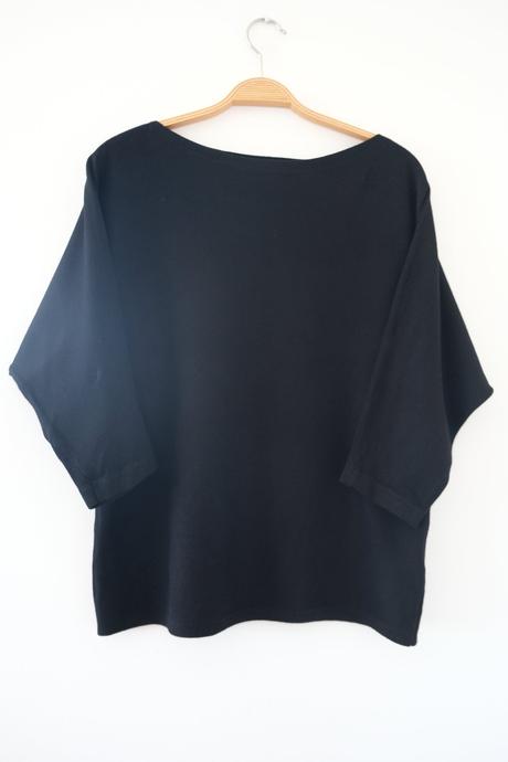 Čierny pulóver 3/4 rukáv, reserved,xl