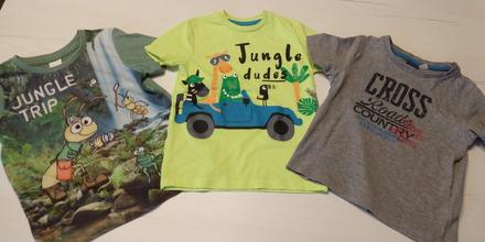 Krátkorukávové tričká, veľ. 110/116, 110