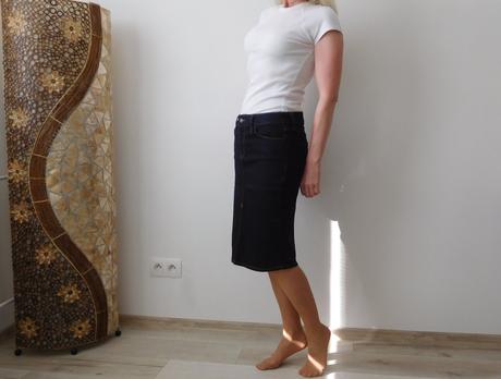 Riflová suknička 40v,, f&f,40